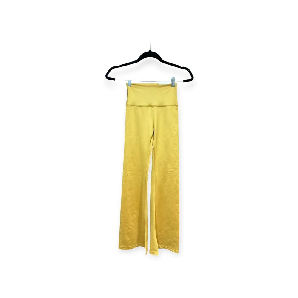 Aerie Offline The Hugger Flare Pants Women Yellow XS NWT